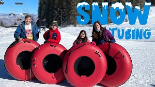 DESCEMOS DE BOIA NA NEVE  SNOW TUBING  FAMÍLIA MARIA CLARA E JP NA NEVE [upl. by Gilba]