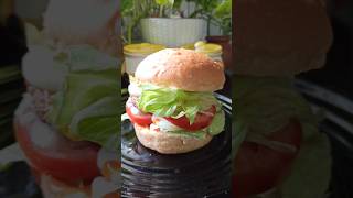 Simple Chicken burger ❤️shorts chickenrecipe chickenburger [upl. by Shannan]