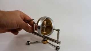 Super Gyroscope in Gimbals with attachment for weight  From Gyroscopecom [upl. by Hguh]