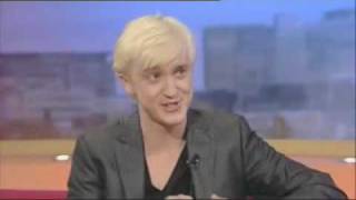 Tom Felton Draco Malfoy discusses Harry Potter on GMTV [upl. by Mundford]