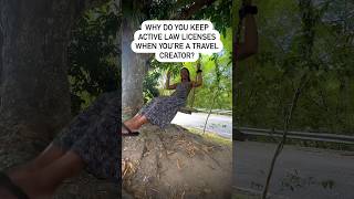 Why to Keep your Law Licenses after changing careers travelcontentcreator travelcontentcreators [upl. by Liarret]