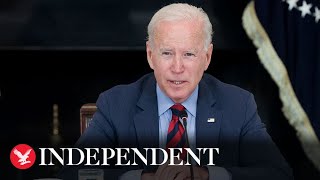 Live Biden discusses US progress in fighting Covid19 [upl. by Atterrol]