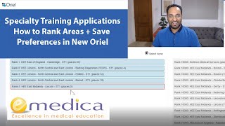 Specialty Training Applications  How to Rank Areas and Save Preferences in New Oriel [upl. by Ahsial356]