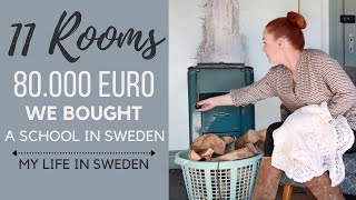 Renovating an Old Swedish School  Our First week as Swedish Homeowners part 1 [upl. by Arocal]