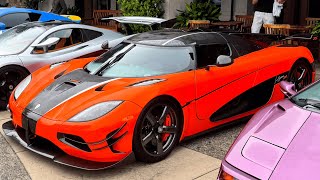 10000000 In HyperCars Left UNLOCKED  Koenigsegg Agera XS Monterey Car Week 2024 Part 3 [upl. by Htiekal508]