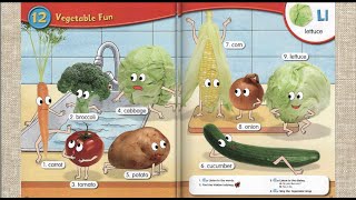 Longmans Picture Dictionary for Children  Vegetable Fun  Topic 12 [upl. by Yennej597]