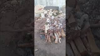 What the fire pit for the Mayanroasted tamales looked like before burning [upl. by Ott]