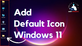 How to Get Back Default Desktop Icons in Windows 11 [upl. by Adnohsat]