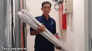 PEMASANGAN LAMPU BATTEN 24W LED  50 PCS [upl. by Miles]