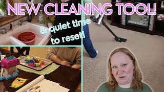 New cleaning tool Redkey P9 vacuum review  Quiet time to reset my mom brain [upl. by Burrell]