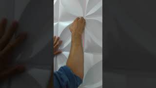 Como instalar placas de Revestimento 3d de parede [upl. by Glogau]