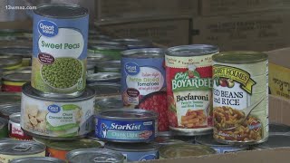 Central Georgia business collects food for Middle Georgia Food Bank [upl. by Namara120]