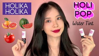 รีวิว HOLIKA HOLIKA x PEKO WATER DROP TINT BOMB ลิปทินท์ 25G สีสวยติดทนนาน 💋💄 [upl. by Atinrahc397]