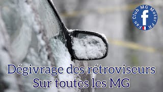 Activer le dégivrage des rétroviseurs extérieurs sur les MG ZS EV et EHS Hybride [upl. by Evyn]