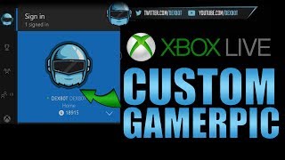 HOW TO UPLOAD A CUSTOM XBOX GAMERPIC TUTORIAL [upl. by Neveda]