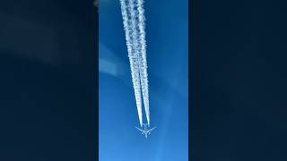 This Is Not Smoke But Ice Crystals  Contrail shorts [upl. by Arehsat]