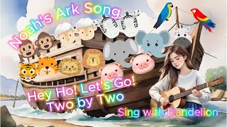 Noahs Ark Song  Animal Went in Two by Two  Nursery Rhymes Kids Bible Song [upl. by Belmonte621]