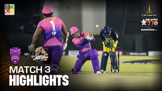 Match 3 Highlights Day 1 I Bulawayo Brave Jaguars vs NYS Lagos  Zim Afro T10 Season 2 2024 [upl. by Wurst]