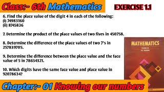 Find the place value of the digit 4 in each of the followingi 74983160ii 87458367 [upl. by Naoma]