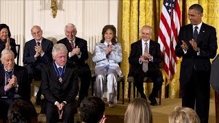 Obama Presents Medal of Freedom to New Honorees [upl. by Euqinoj149]