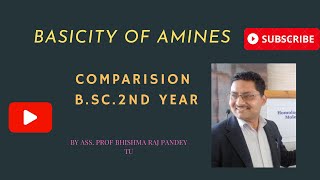 comparisonofbasicityofaminesbsc2ndyearchemistry [upl. by Mandler885]