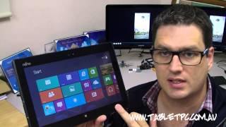 Fujitsu Q702 Windows 8 Tablet PC Review [upl. by Comptom]