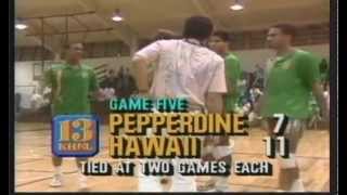 Hawaii Warrior Men Volleyball 1988  Hawaii Vs Pepperdine Part 7 Of 7 [upl. by Janos]