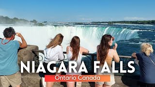 🇨🇦 Niagara Falls Ontario Canada Walking Tour 2024 4K  Clifton Hill [upl. by Nuahsed]