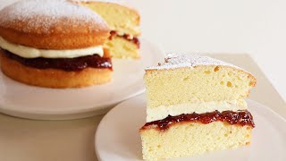 How to make Victoria sponge cake  very delicious cake🎂🍰☕ [upl. by Kyte]