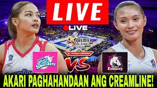 CREAMLINE VS AKARI  AKARI PAGHAHANDAAN ANG CREAMLINE PVL ALL FILIPINO CONFERENCE 2024 pvllive [upl. by Ashia994]