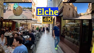 4K Elche Elx Alicante Spain⎮Wednesday Morning City Walking Tour⎮Many Coffee amp Cake Shops 🇪🇸 [upl. by Yrellih]