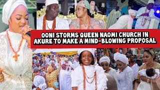 Ooni Storms Queen Naomi Church in Akure to Make a Mindblowing Proposal [upl. by Einberger]