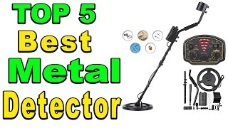 TOP 5 Best Metal Detector Review 2024 [upl. by Ecnerolf]