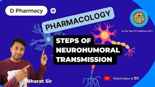 Steps of Neurohumoral Transmission in हिंदी I D PHARMA I 2nd Year I Pharmacology [upl. by Kraft]