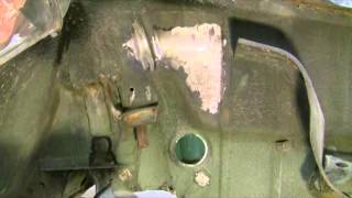 Undercoating Removal with Needle Scaler and Stringer Bead Wheel [upl. by Neetsuj793]