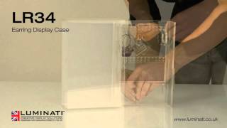 Luminati  Clear Acrylic Earring  Jewellery Display Case Cabinet  Luminati Ltd [upl. by Eido]