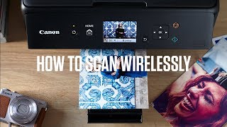 Canon PIXMA TS Series How to scan wirelessly [upl. by Voe]