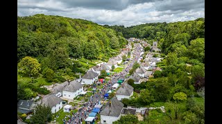 Britains most picturesque street fair returns at Milton Abbas in Dorset [upl. by Imotas590]