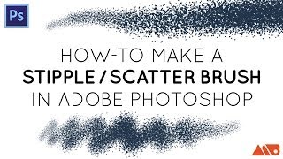 How to Make a Stipple  Scatter Brush in Photoshop Tutorial [upl. by Novaelc]