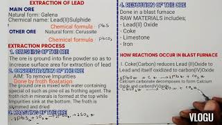 FORM 4 EXTRACTION OF LEAD [upl. by Adnoloy553]