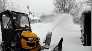 Snowblowing with Bercomac 48quot [upl. by Suckow]