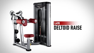 L490  Deltoid Raise  BH Commercial Strength [upl. by Laerol]