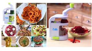 How To Use The Zalik Spiralizer 4Blade Vegetable Spiral Slicer [upl. by Martineau]