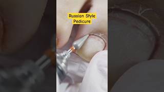 Russian Style Pedicure nailart nails pedicure shorts [upl. by Ayiak967]