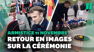 11 novembre  Les images de la cérémonie de commémoration de l’Armistice [upl. by Sykes]