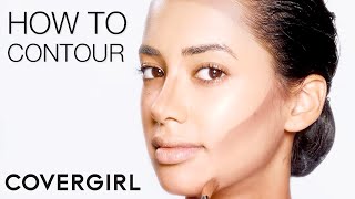 Contouring Makeup Tutorial using truBlend  COVERGIRL [upl. by Bloxberg414]