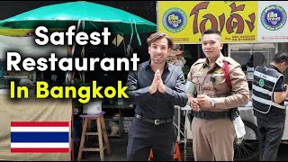 Safest Restaurant in Bangkok 👮‍♀️ [upl. by Baillie]