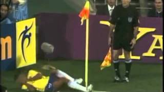 Rivaldo acting fail  World Cup 2002 Oscar winning performance [upl. by Aihsotan]