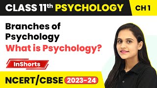 Branches of Psychology  What is Psychology  Class 11 Psychology Inshort 2024 [upl. by Alena]