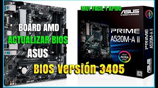 TUTORIAL ACTUALIZADO Actualizar el BIOS de la tarjeta madre ASUS PRIME A520MA II 2024 FACIL RAPIDO [upl. by Acisey257]